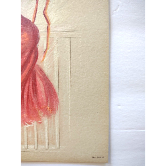 Victorian Art Print Women Lanterns Mandolin Guitar Lithograph 1909 Maud Stumm - Picture 4 of 4